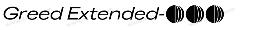 Greed Extended字体转换